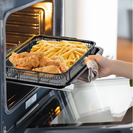 Oven Air Fryer Tray with Basket Large